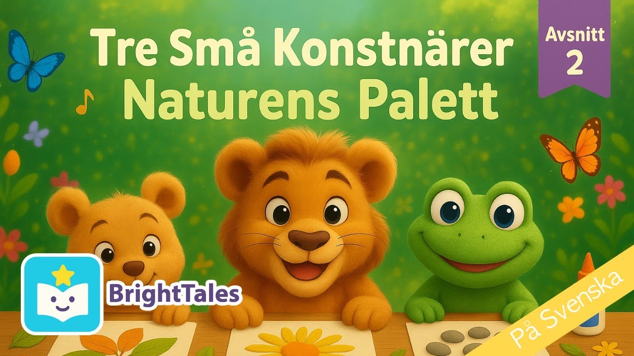 Tre Små Konstnärer: Naturens Musikaliska Palett 🎨🎶 | by BrightTales