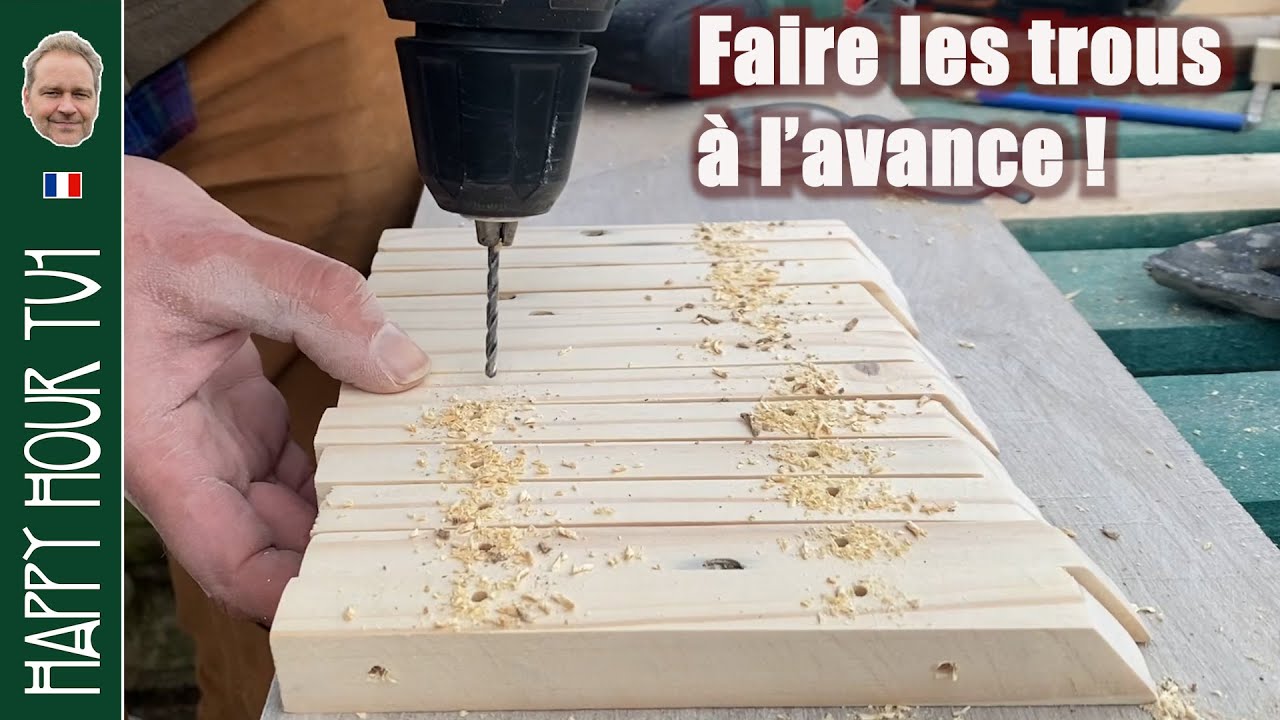 Découper des tasseaux pour placer des étagères