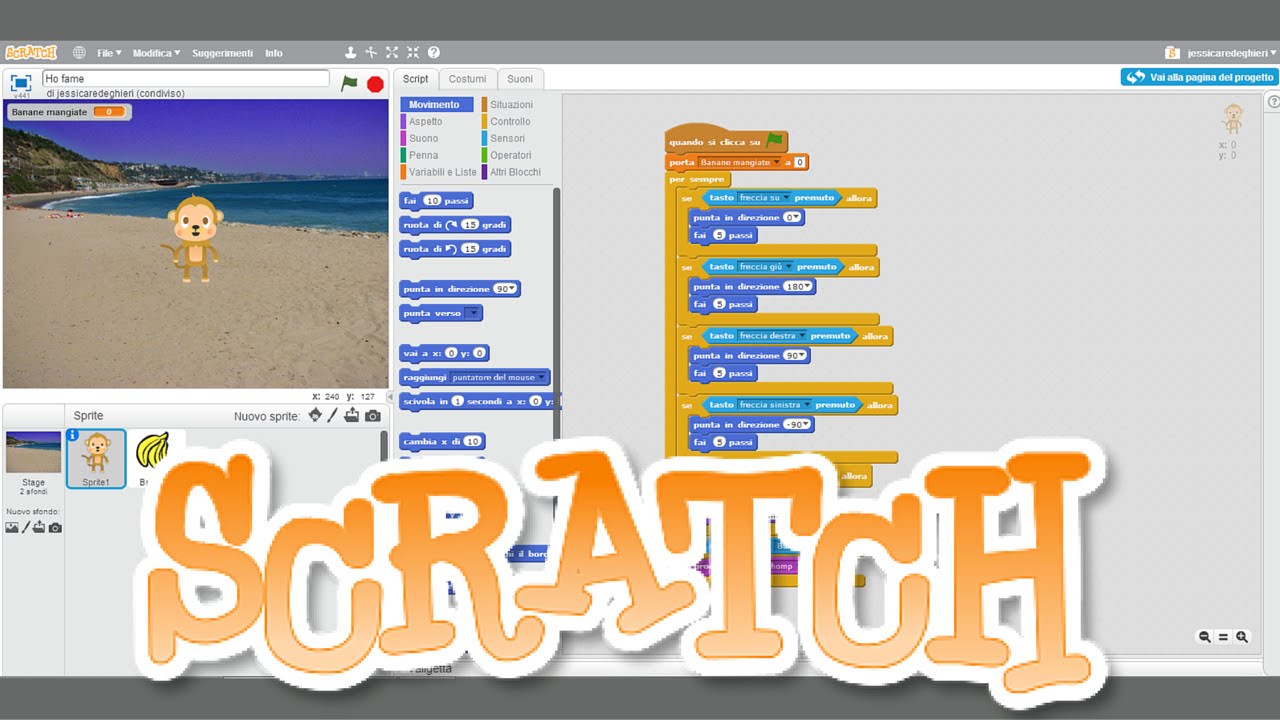 Scratch: strumento di programmazione a blocchi
