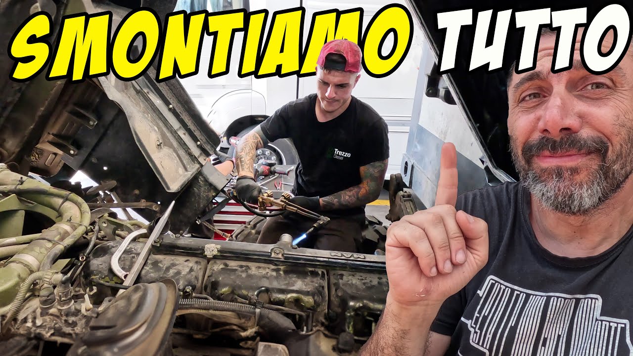 SMONTIAMO TUTTO IL CAMPER 😳 Inizio LAVORI di PREPARAZIONE per l'AFRICA 😵 Giro del mondo 4x4