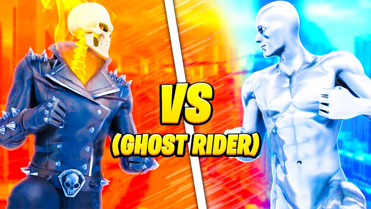 GHOST RIDER VS SILVER SURFER SU FORTNITE!! (ghost rider)