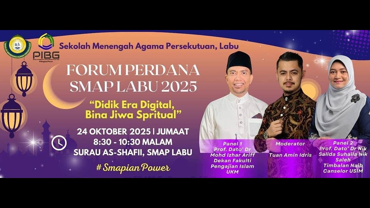 SSTP JPN9| FORUM PERDANA SEMPENA HARI TERBUKA ASRAMA (SMAP FIESTA 2.0)