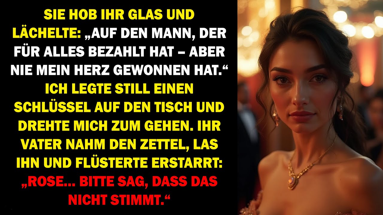 SIE ERHOB IHR GLAS UND SAGTE: „AUF DEN VERLIERER, DER FÜR ALLES BEZAHLT HAT“ DOCH AM ENDE VERLOR SIE