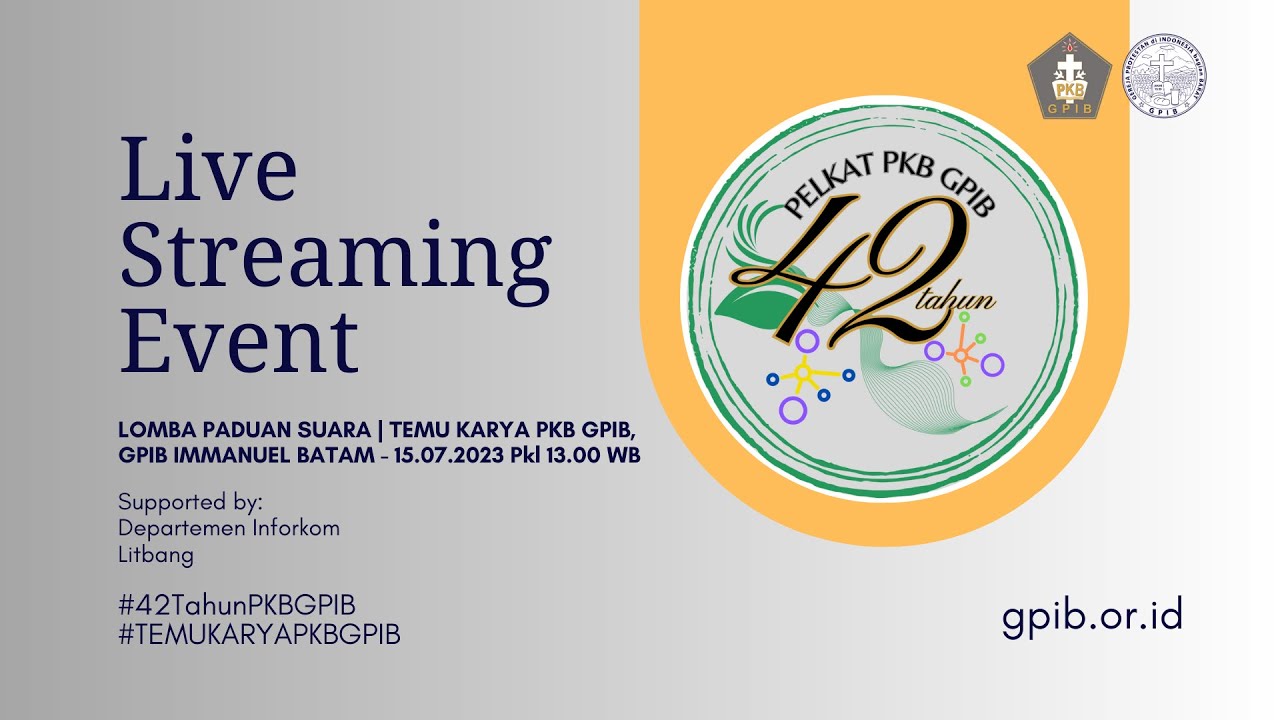 LOMBA PADUAN SUARA | Temu Karya PKB GPIB 2023 | LIVE EVENTS