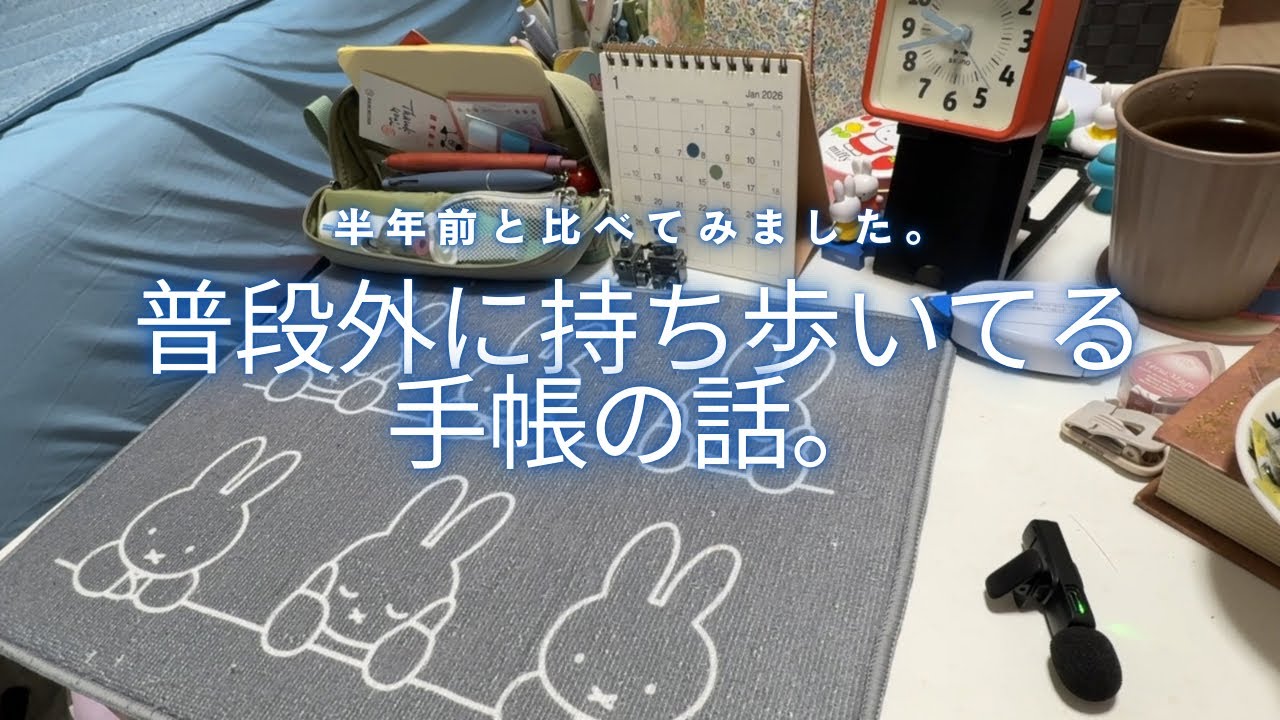 【手帳】普段外に持ち歩いてる手帳の話【約半年以上前と比べました】