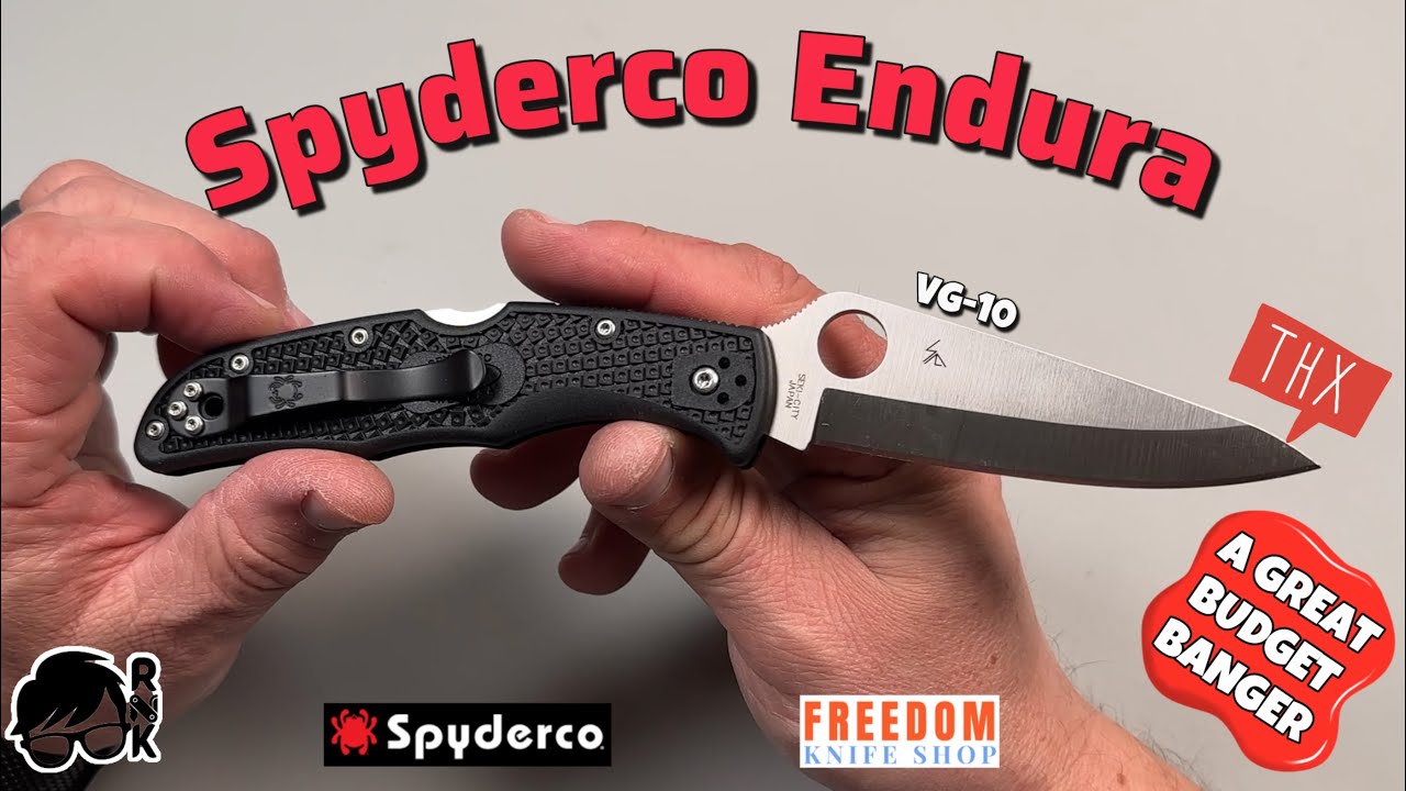 Обзор ножа Spyderco VG-10 Endura с фиксатором замка… отличный бюджетный вариант!