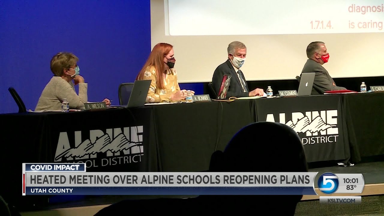 Heated Meeting Over Alpine Schools Reopening Plans