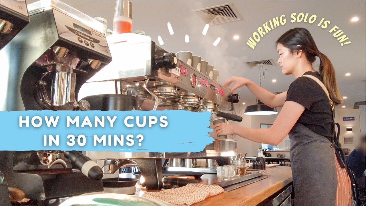 Working Solo, Cleaning/Resetting the bar | Barista Vlog in Melbourne
