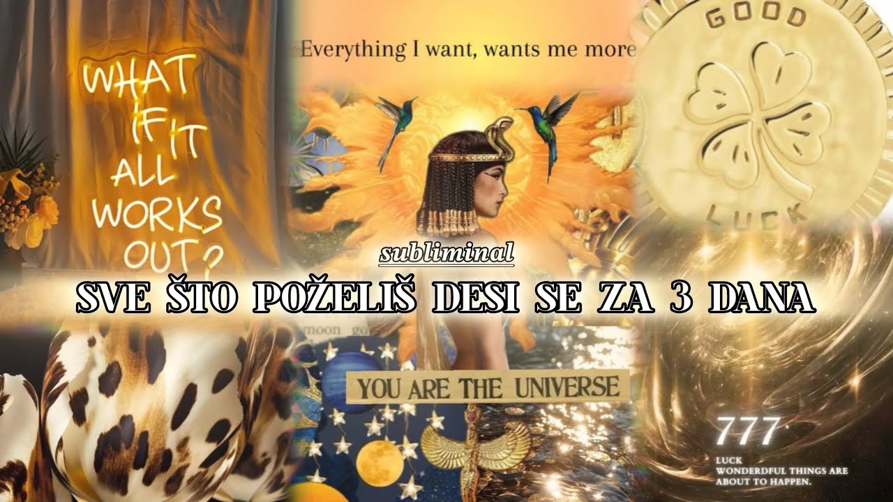 ✨Subliminal: SVE ŠTO POŽELIŠ SE DESI ZA 3 DANA - Privuci svoje želje brzo i efikasno 🤫🏆 #hex