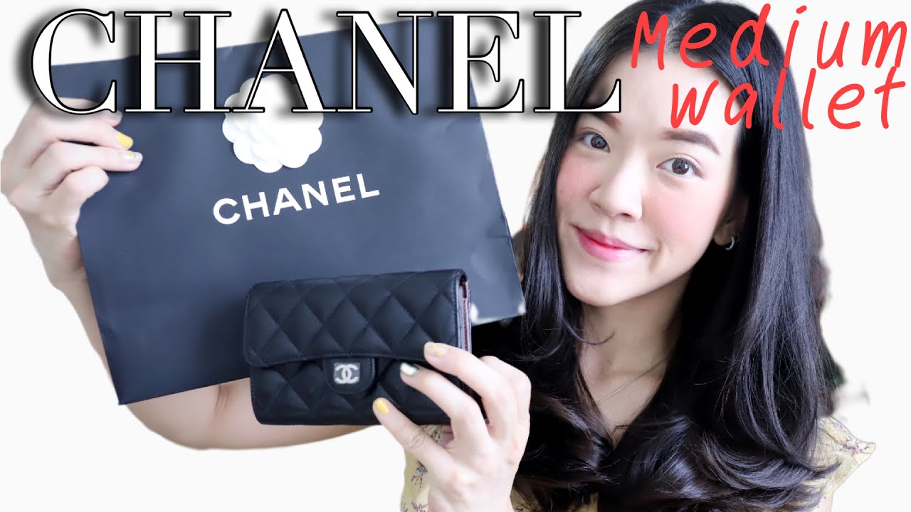 รีวิวกระเป๋าตังค์ CHANEL medium trifold wallet ไซส์นี้พอดีเป๊ะ : Supergibzz