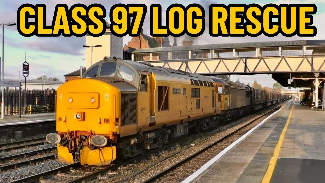 Poorly but Noisy 97303 rescues failed 56078 on the Baglan Logs..