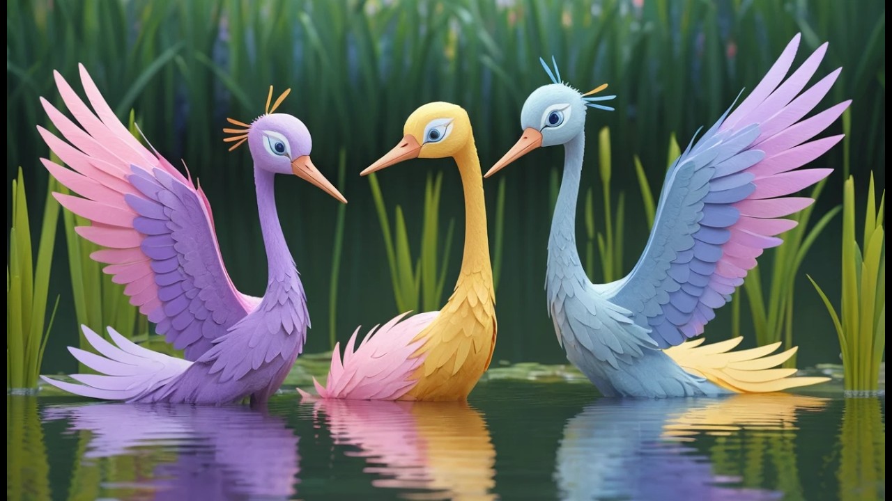 Five Little Cranes Stretch Stretch Stretch | Construction Site Songs & Kids Rhymes Stretch Stretch