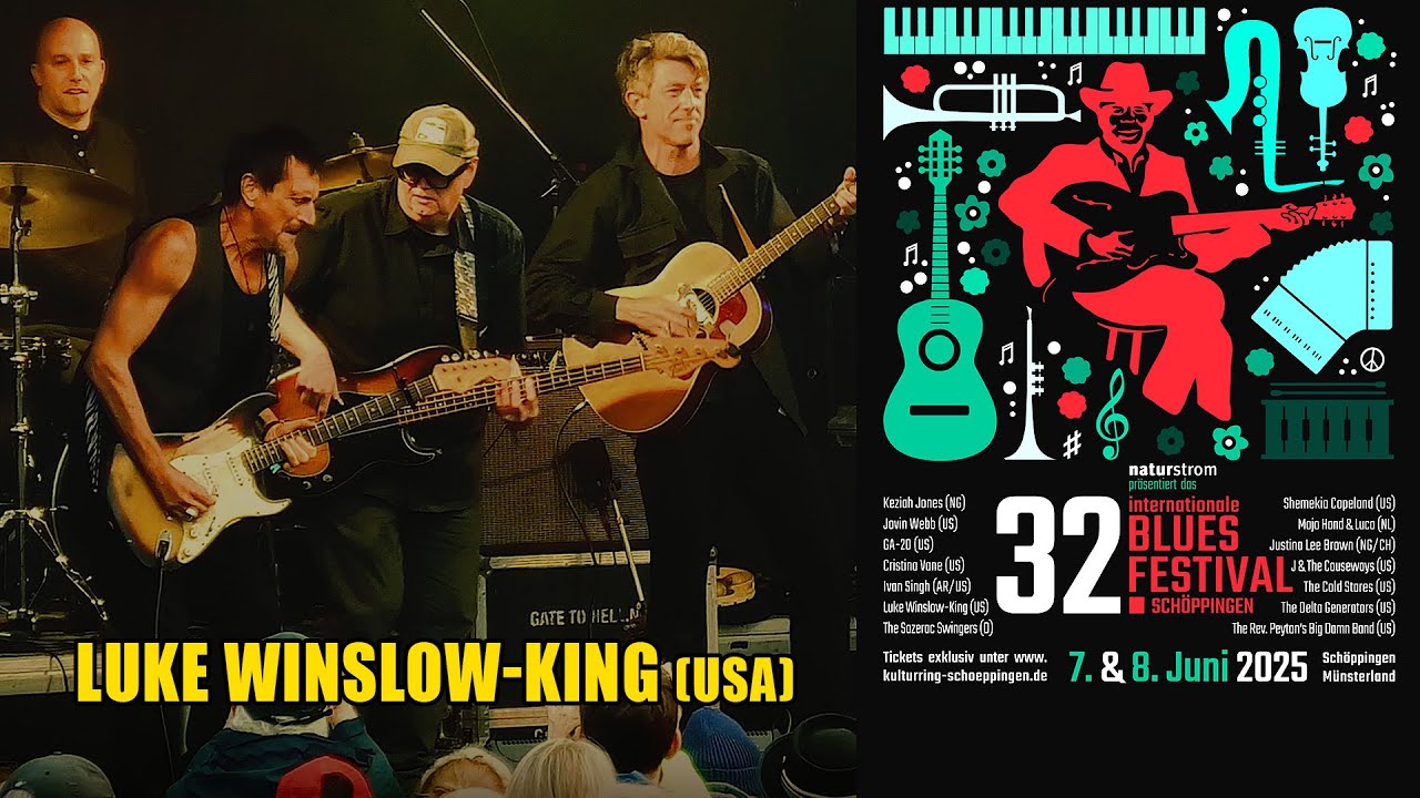 Luke Winslow-King (USA). 32nd International Blues Festival Sch&ouml;ppingen, Germany. 2025