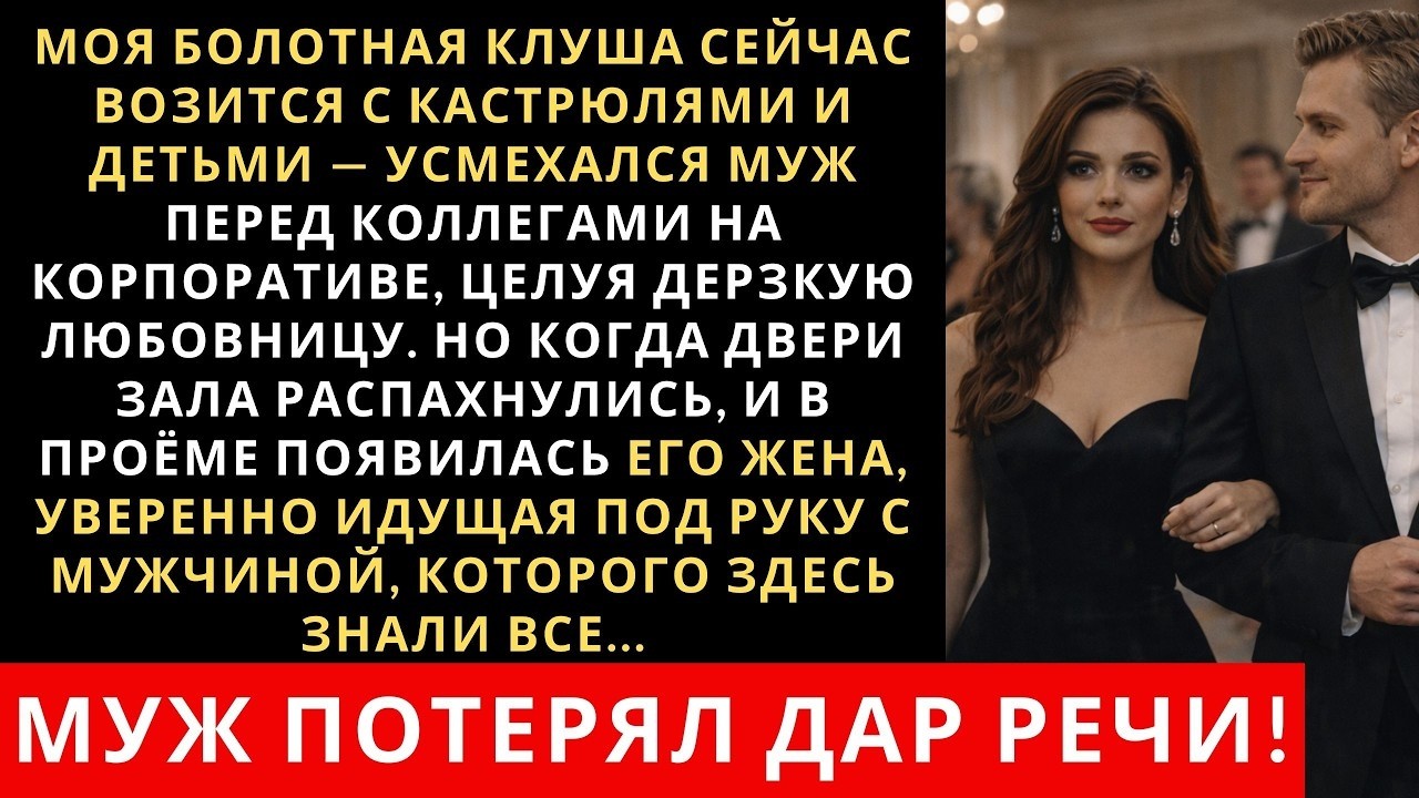 Моя болотная клуша сейчас возится с кастрюлями и детьми — усмехался муж перед коллегами и любовницей