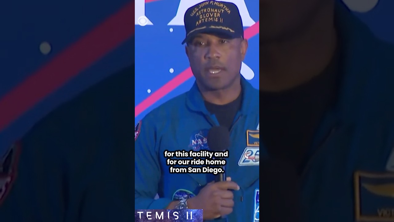 Victor Glover reflects on successful mission around the moon and expresses gratitude #shorts