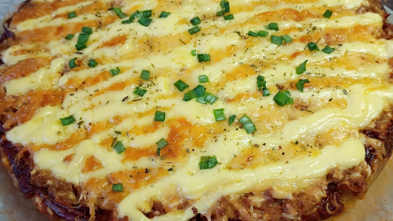 ЛУКОВАЯ ПИЦЦА с паштетом и сыром  Самый необычный ужин за копейки!