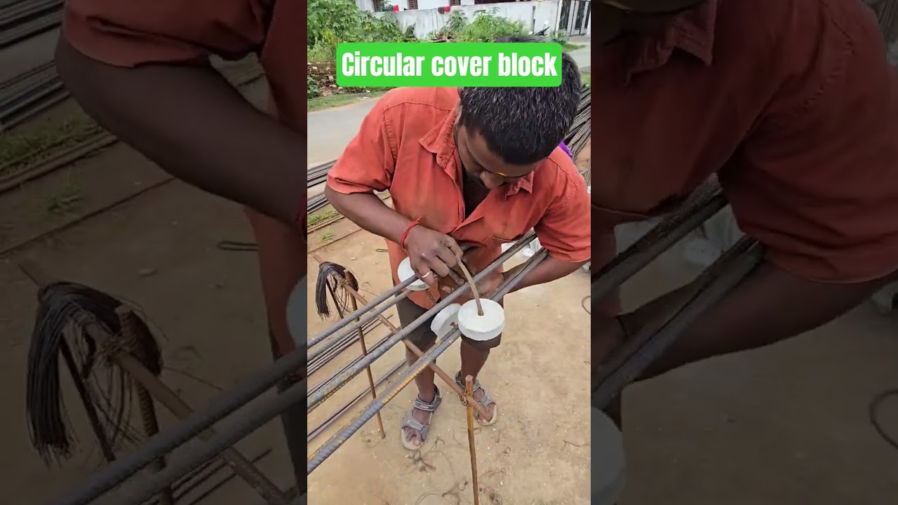 cover block in circular column #column #pillar #circular #pilefoundation #foundation #cement #design