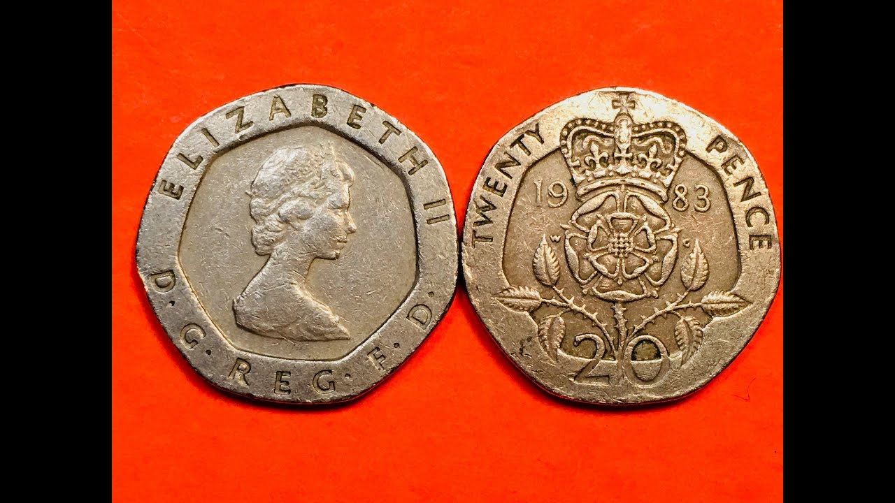 UK 20 Pence 1983 - Great Britain Heptagonal Beauty - United Kingdom&rsquo;s 2nd year of the 20P - Not Rare