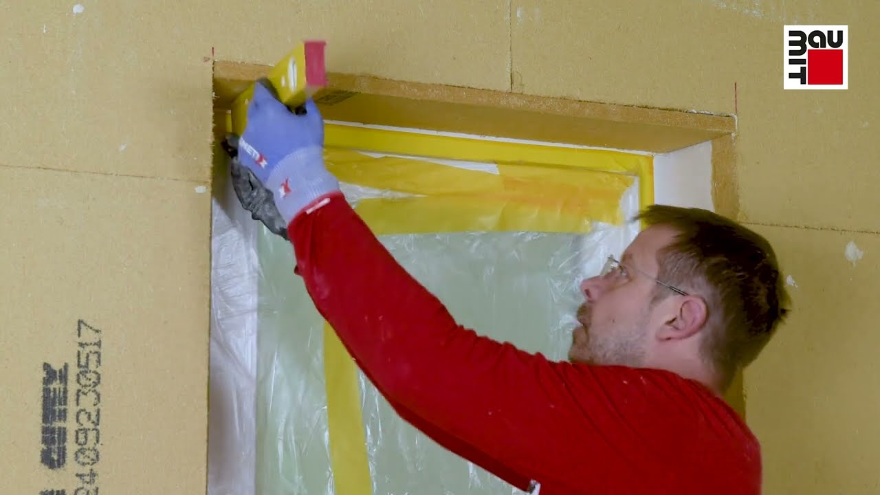Fensterlaibung für Innendämmung mit Holzfaserdämmplatten dämmen