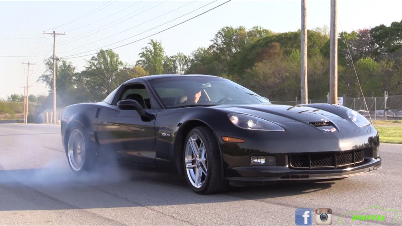 Научитесь делать Burnout на 600-сильном Corvette Z06!