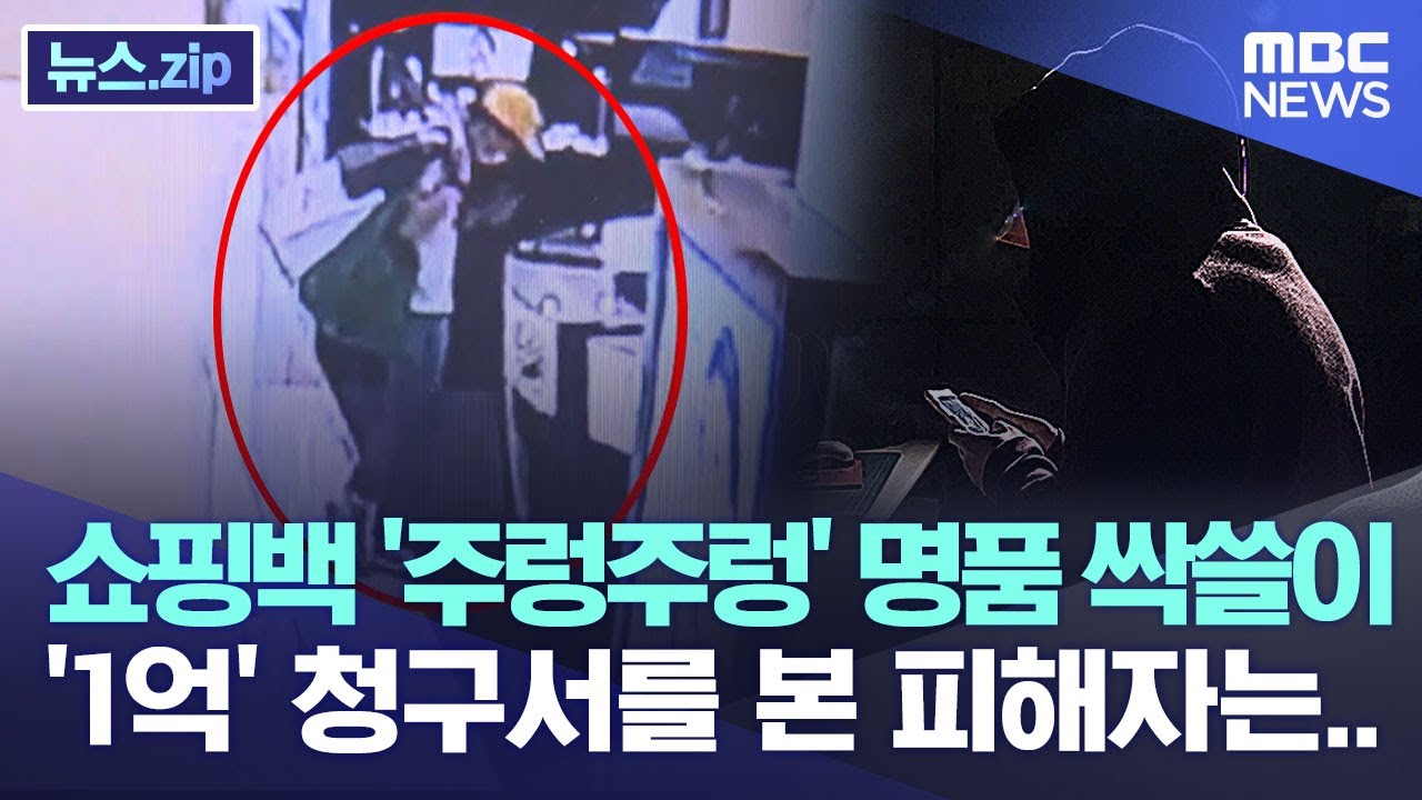 쇼핑백 '주렁주렁' 명품 싹쓸이 '1억' 청구서를 본 피해자는.. [뉴스.zip/MBC뉴스]
