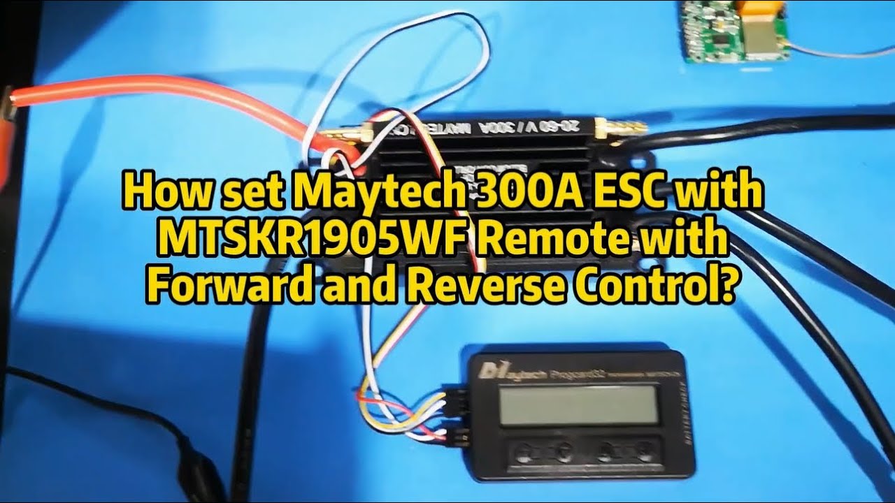 How to Set Forward and Reverse for Maytech 300A 32bit ESC use for Boat Jetski