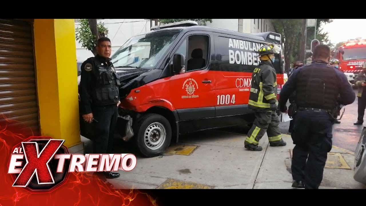 ¡Ambulancia de bomberos sufre un fuerte accidente en la alcaldía Venustiano Carranza! | Al Extremo
