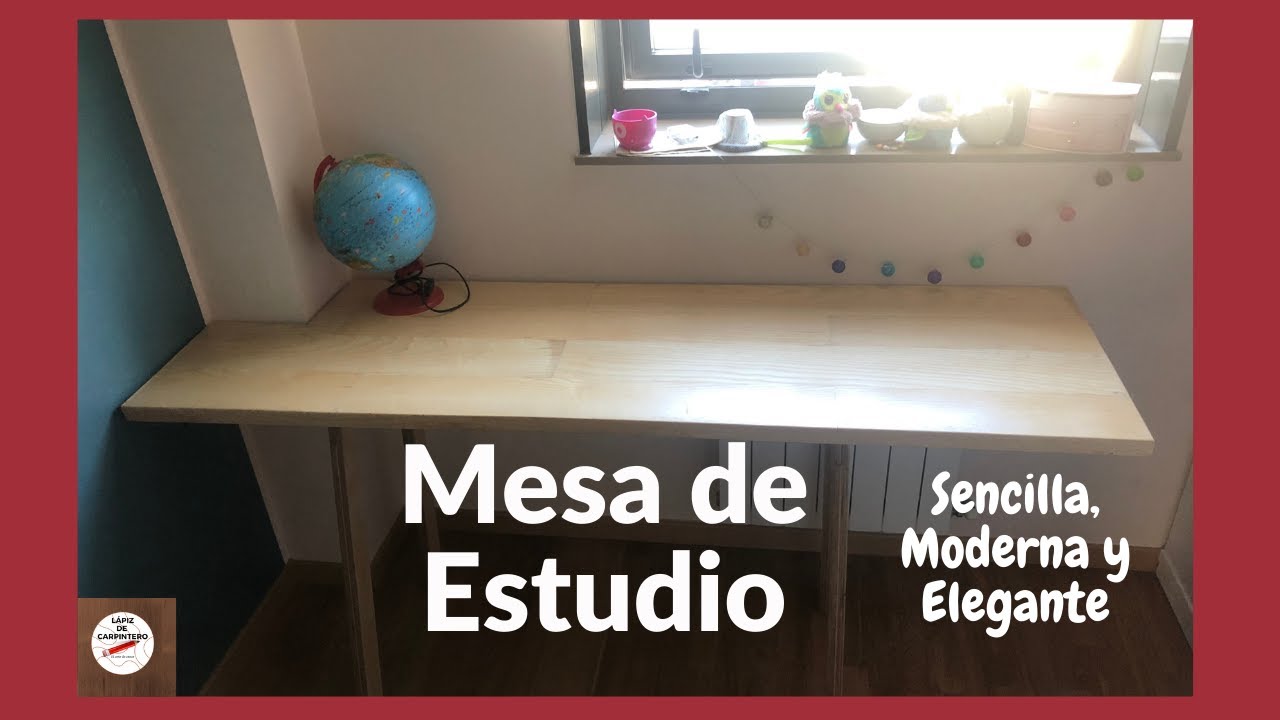 ✒️ Como Hacer MESA DE ESTUDIO a medida📚 📐 . Hecha con madera y contrachapado.