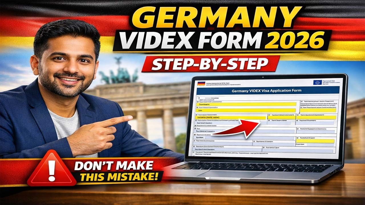 How to edit and fill the Germany visa application form. #videx