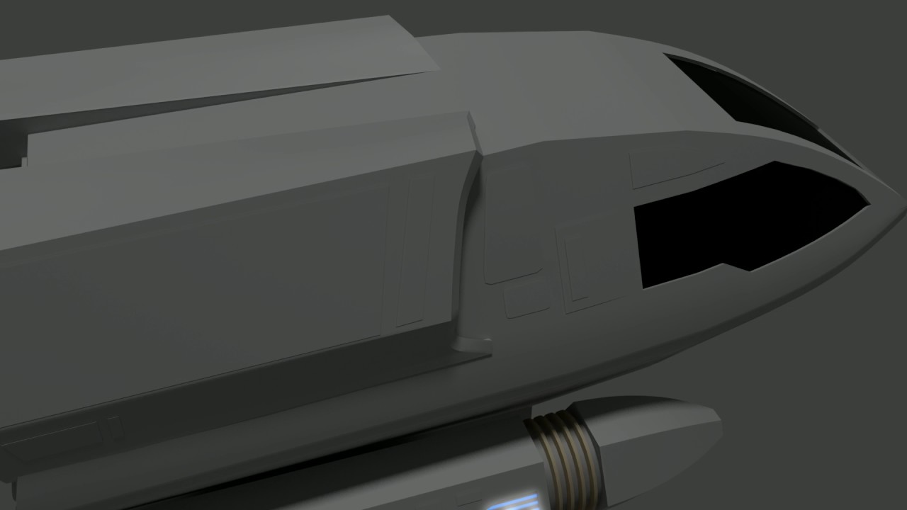 Type 6 Shuttlecraft Warp Flyby WIP