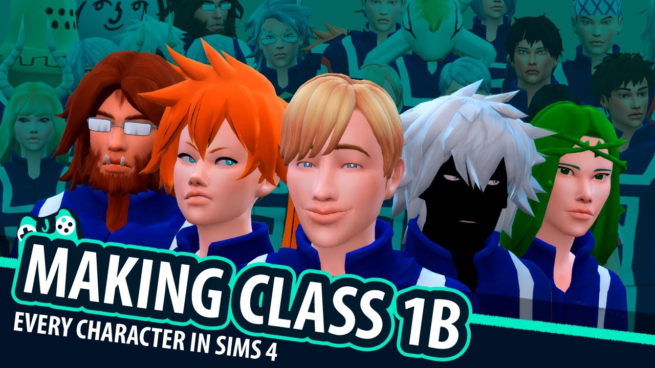 Making every MHA 1B Character in the Sims 4