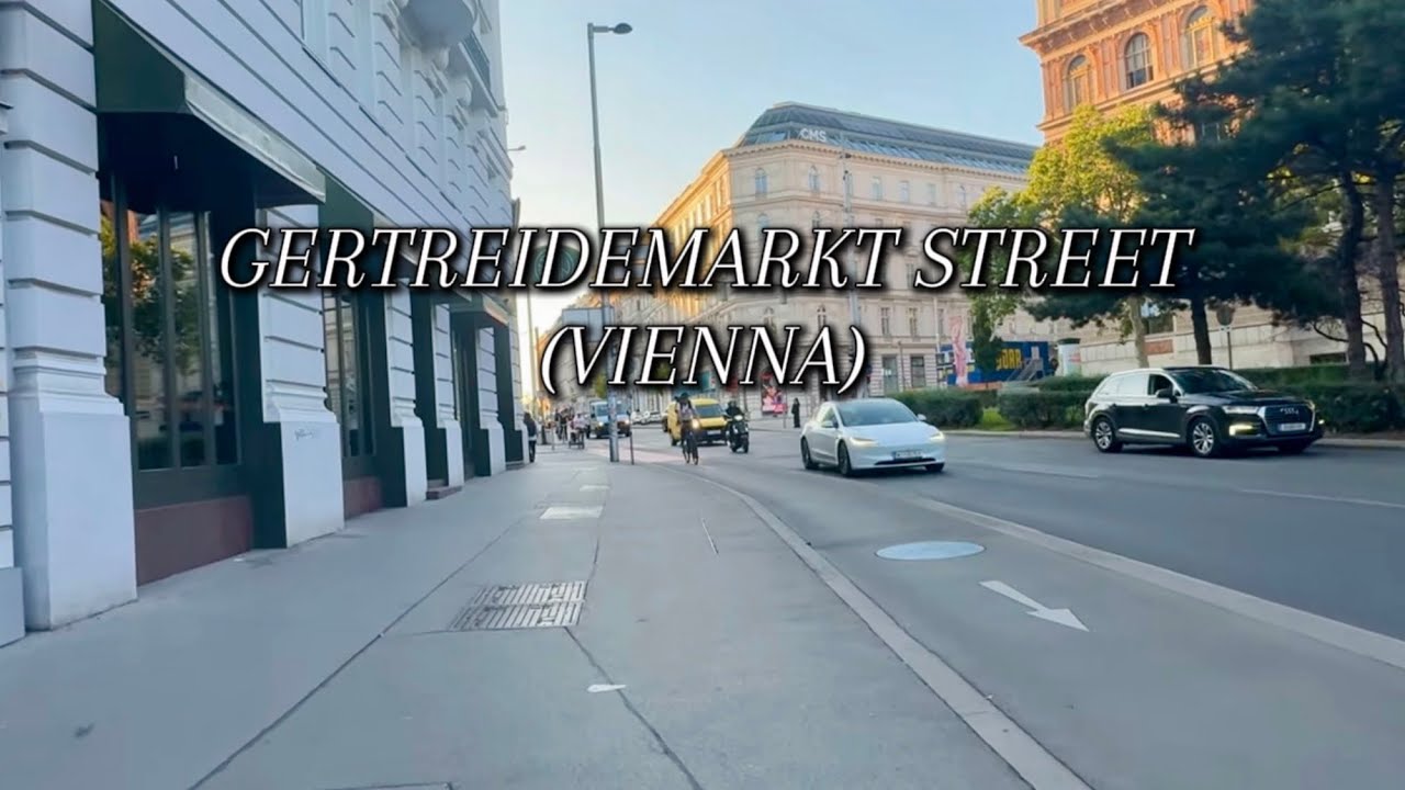 Walking Down Getreidemarkt Street Vienna 🇦🇹 | Historic Architecture & City Life