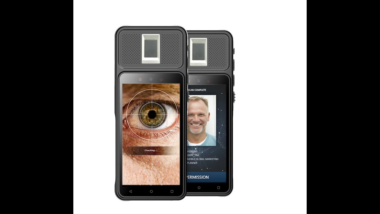 Android Fingerprint Handheld Terminal Data Collection With OCR Passport Reader Iris recognitio
