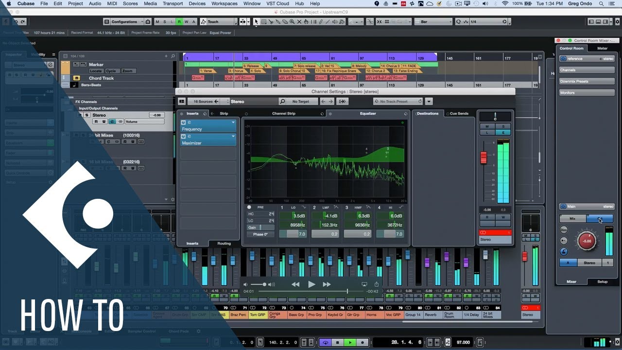 How to Use a Reference Mix with Control Room in Cubase | Q&A with Greg Ondo