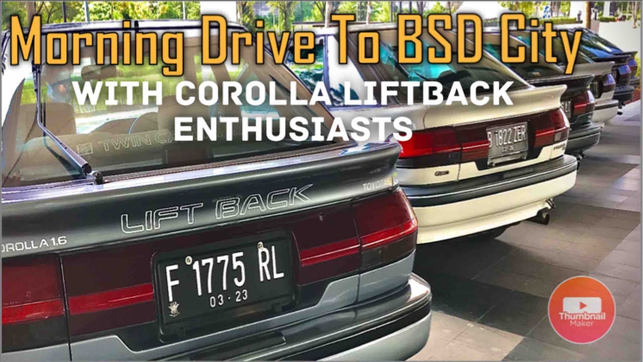Morning Drive with corolla Liftback AE 92 enthusiasts
