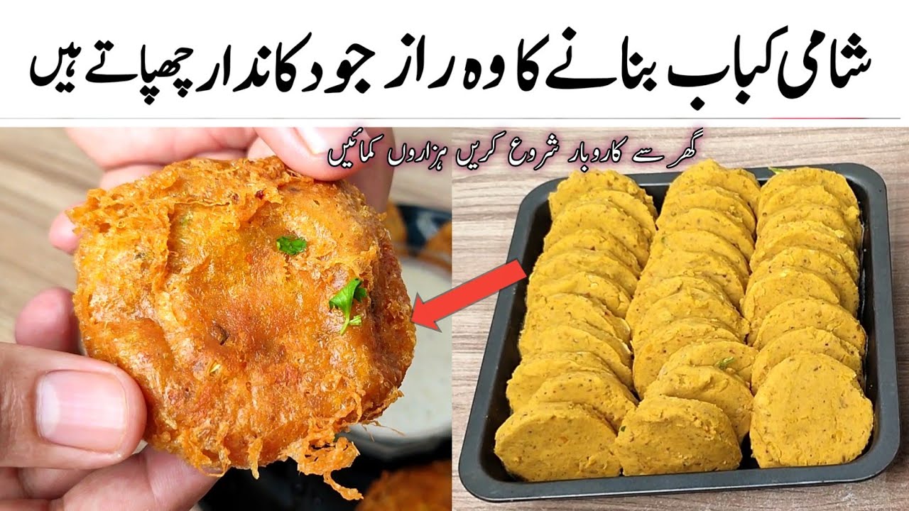 Dal Tikki Recipe l frozen shami kabab l Commercial Shami Banane Ka Tarika l Food Business Ideas