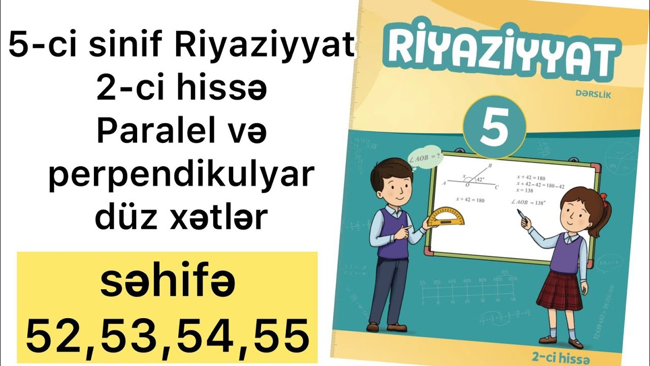 5-ci sinif Riyaziyyat səhifə 44,45 | 2-ci hissə.Məsələlər