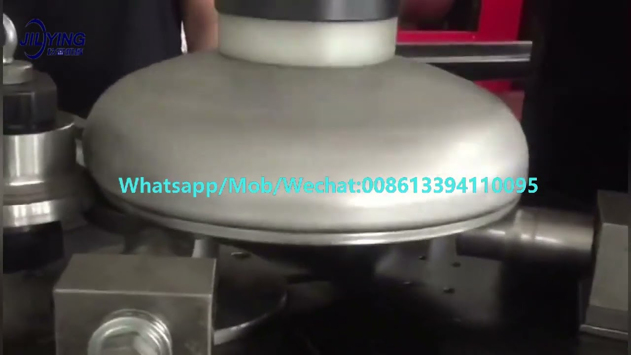Dished end /tank head shrinking machine