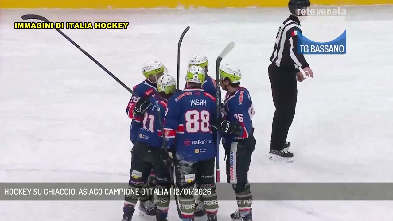 HOCKEY SU GHIACCIO, ASIAGO CAMPIONE D'ITALIA | 12/01/2026