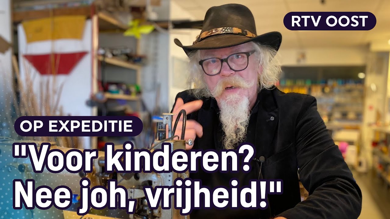 Vliegerfanaat Riks (67) maakt al 50 jaar zijn eigen vliegers | RTV Oost