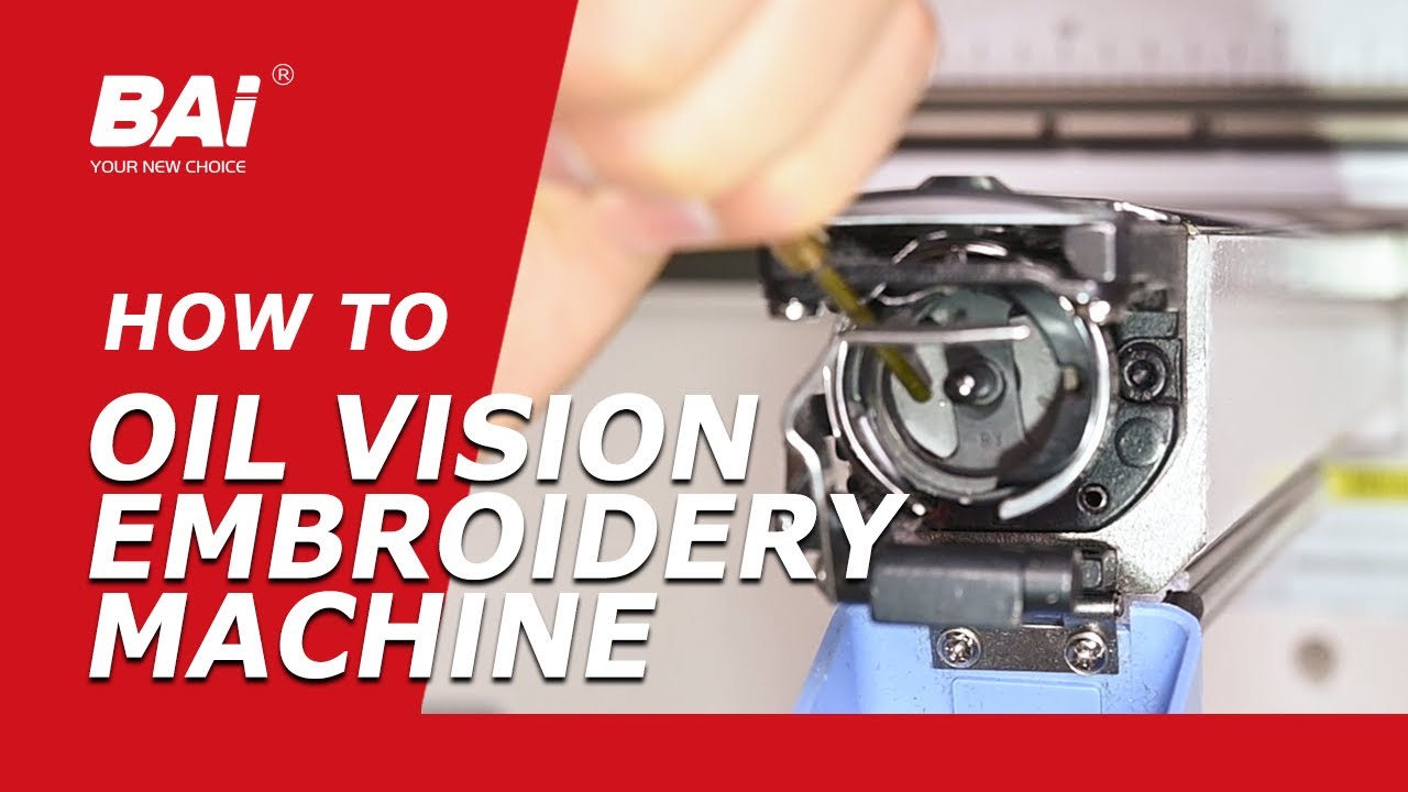 How to Oil BAi Vision Embroidery Machine | BAi Embroidery Machine Tips