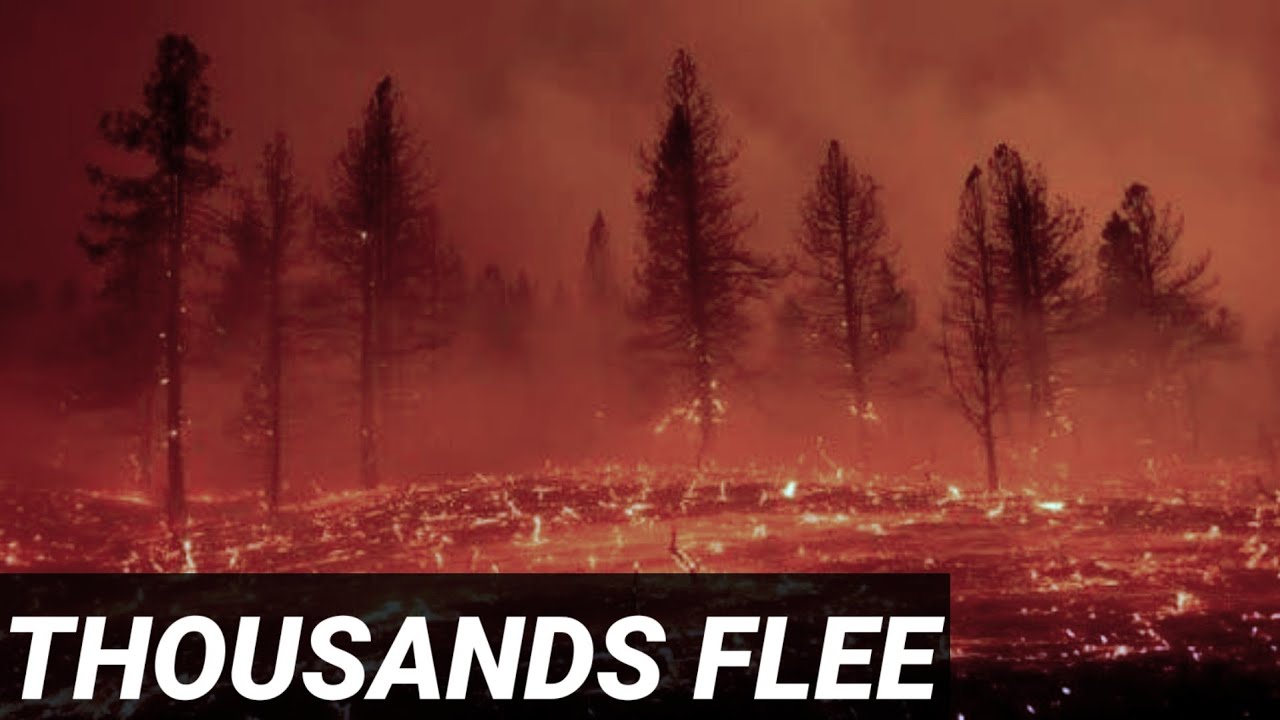 THE EVACUATION BEGINS: THOUSANDS CAUGHT IN AMERICA GROWING FIRE CRISIS 