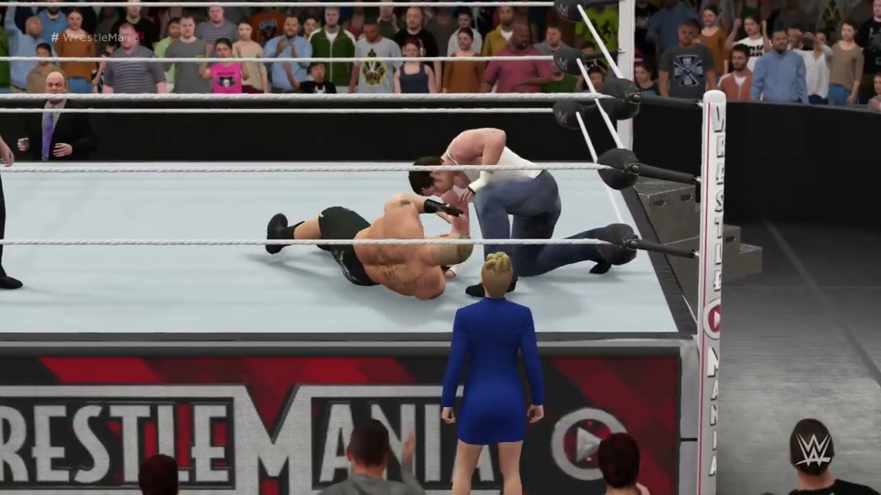 WWE 2K16. Brock Lesnar vs Dean Ambrose. 