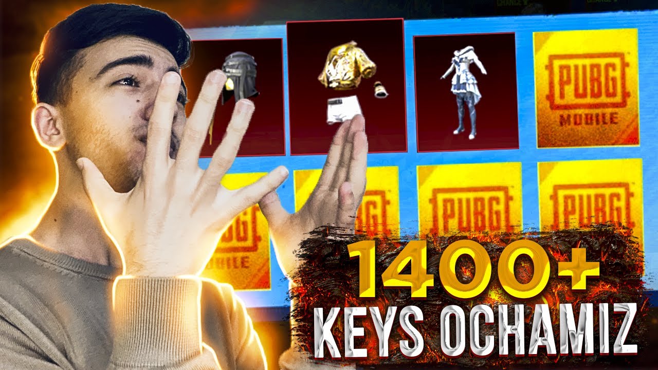 1400+ TA KEYS OCHAMIZ REKORD🥵  2 YILLIK KEYSLAR - PUBG MOBILE!!!