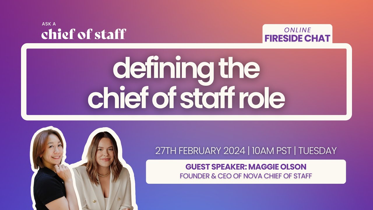 Defining the Chief of Staff Role