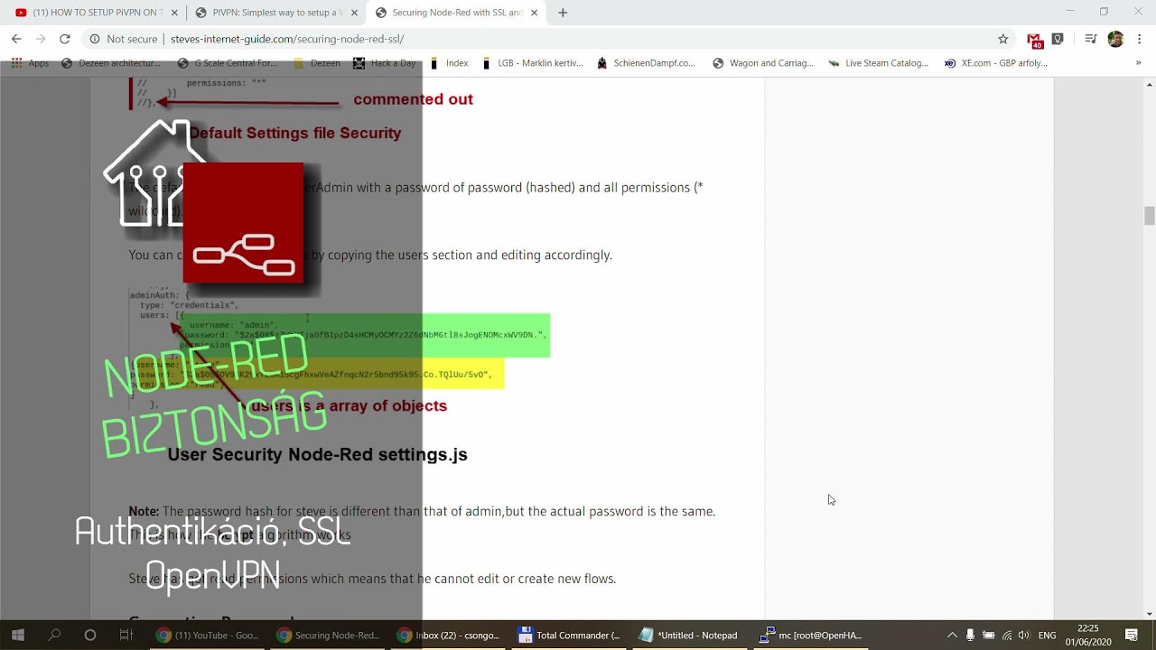 Node Red Biztonság