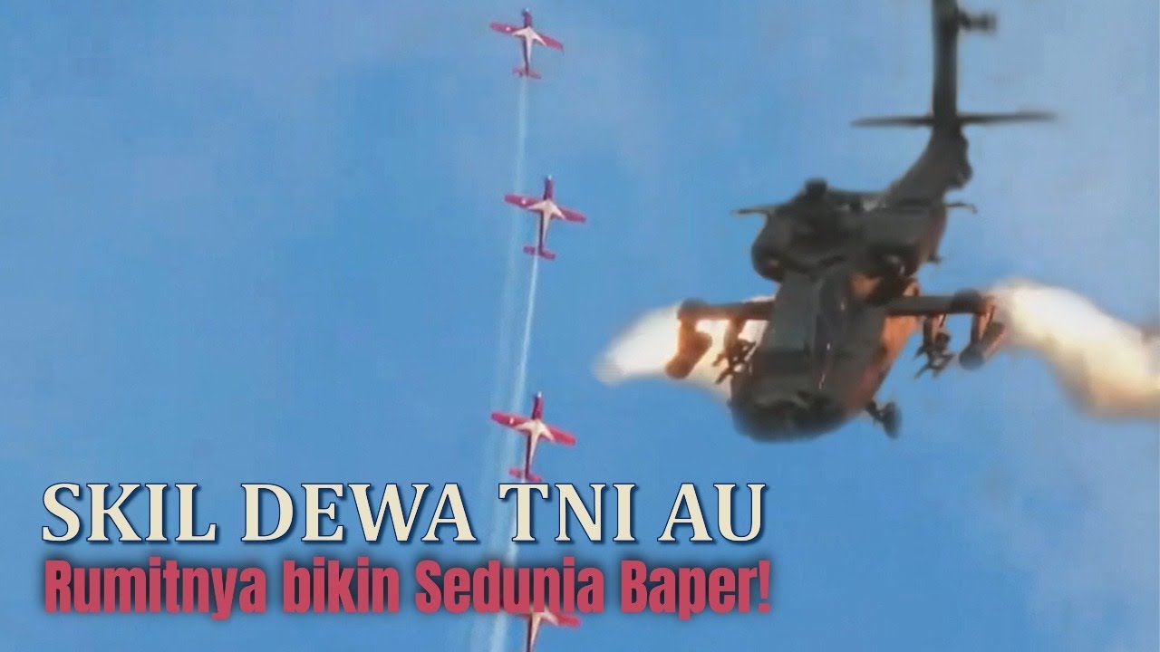 Bukan cm pamer bising ya, Skill Dewa TNI AU - Rumitnya bikin Baper Dunia di Langit Singapura