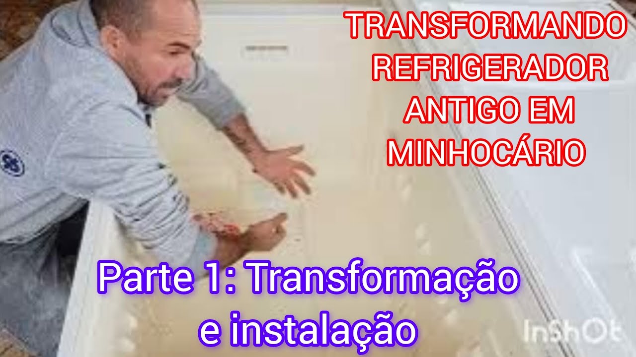 [REVELADO!] CONVERTENDO O REFRIGERADOR ANTIGO EM UM MINHOCÁRIO! Parte 1: Transformação e Instalação