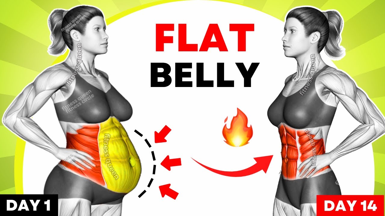 ➜ 20-Min Mat Workout for a Flat Belly: Upper and Lower Abs Burner | 14 Days Weight Loss Challenge
