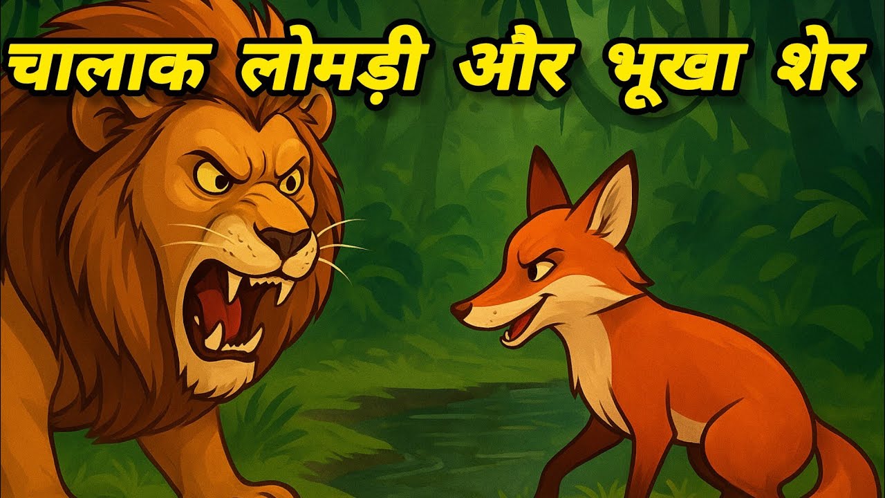 चालाक लोमड़ी और भूखा शेर | sher ki kahani| Hindi kahani | Jungle ki kahani |Moral story | kahani 